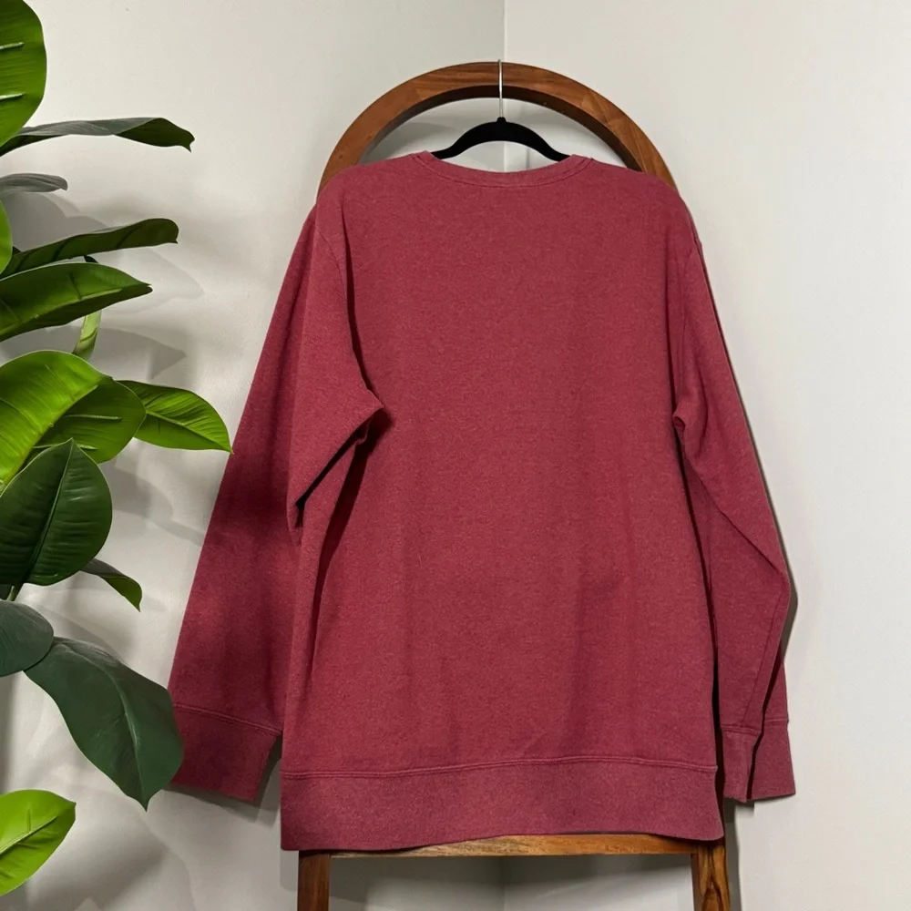 The North Face Men's XL Heathered Red Long Sleeve Pull Over Sweatshirt